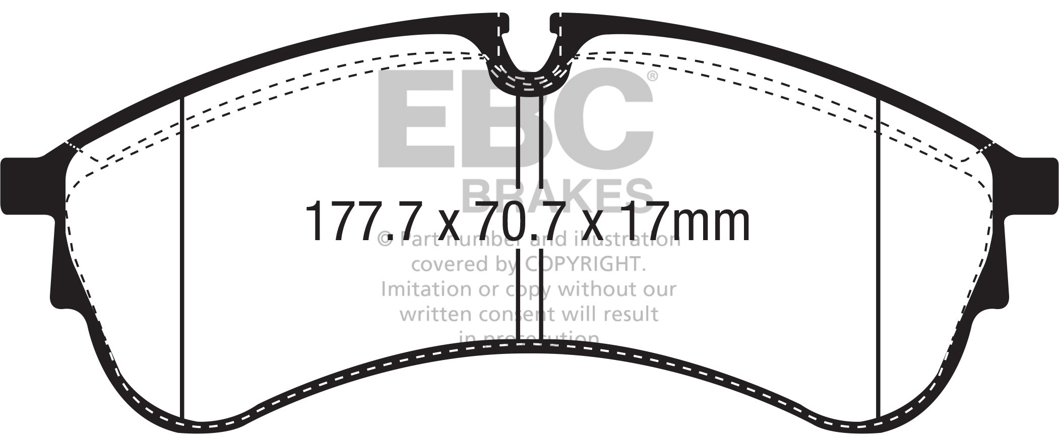 EBC Brakes Ultimax OE Replacement Brake Pad Set – DPX2339