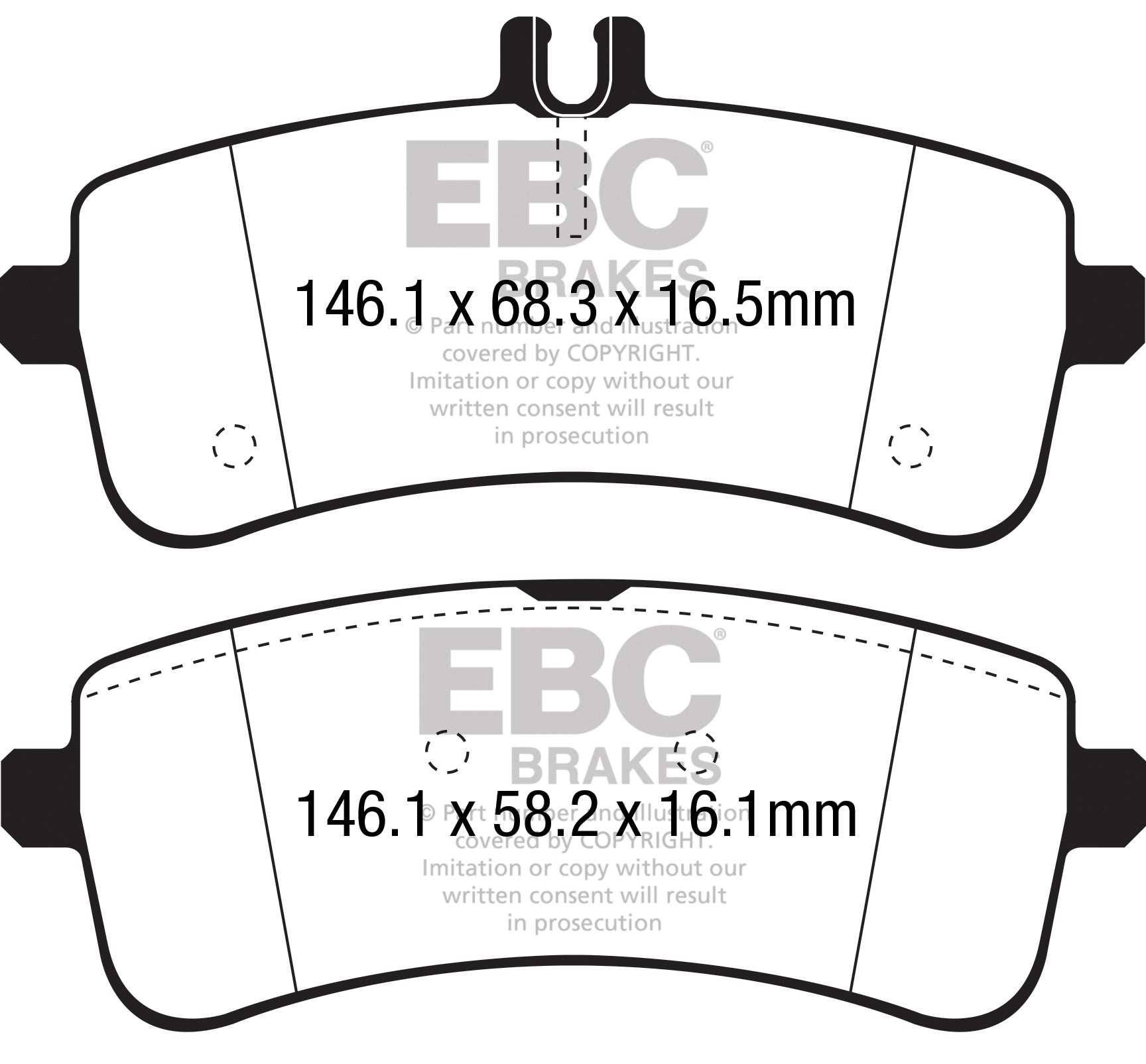 EBC Brakes Yellowstuff 4000 Series Street DP42350R - Performance HQ - United Kingdom