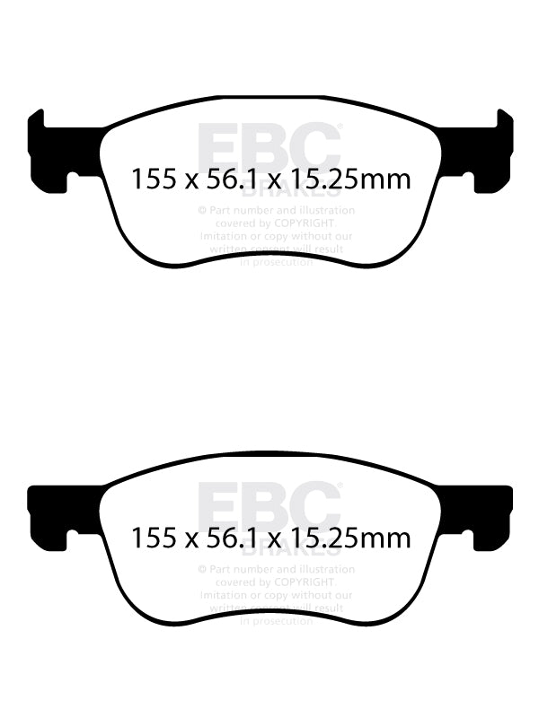 EBC Brakes Racing RP-1 Track and Race Brake Pads – DP82353RP1