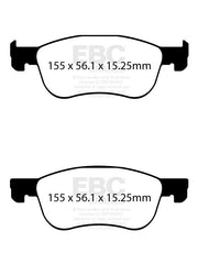 EBC Brakes Racing RP-1 Track and Race Brake Pads DP82353RP1 - Performance HQ - United Kingdom