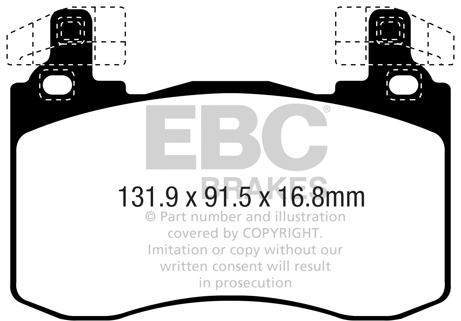 EBC Brakes Yellowstuff 4000 Series Street – DP42355R