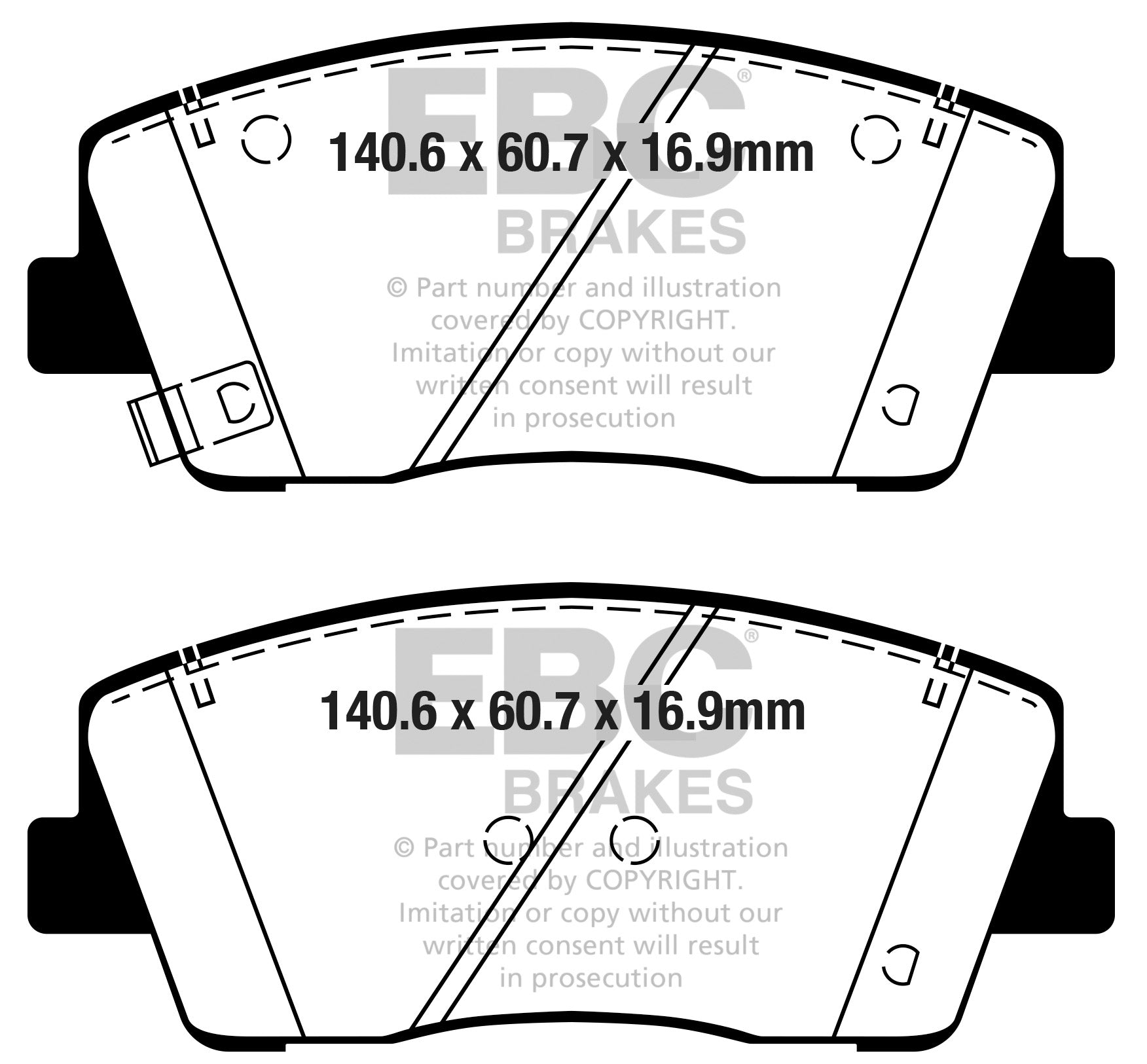 EBC Brakes Yellowstuff 4000 Series Street – DP42358R