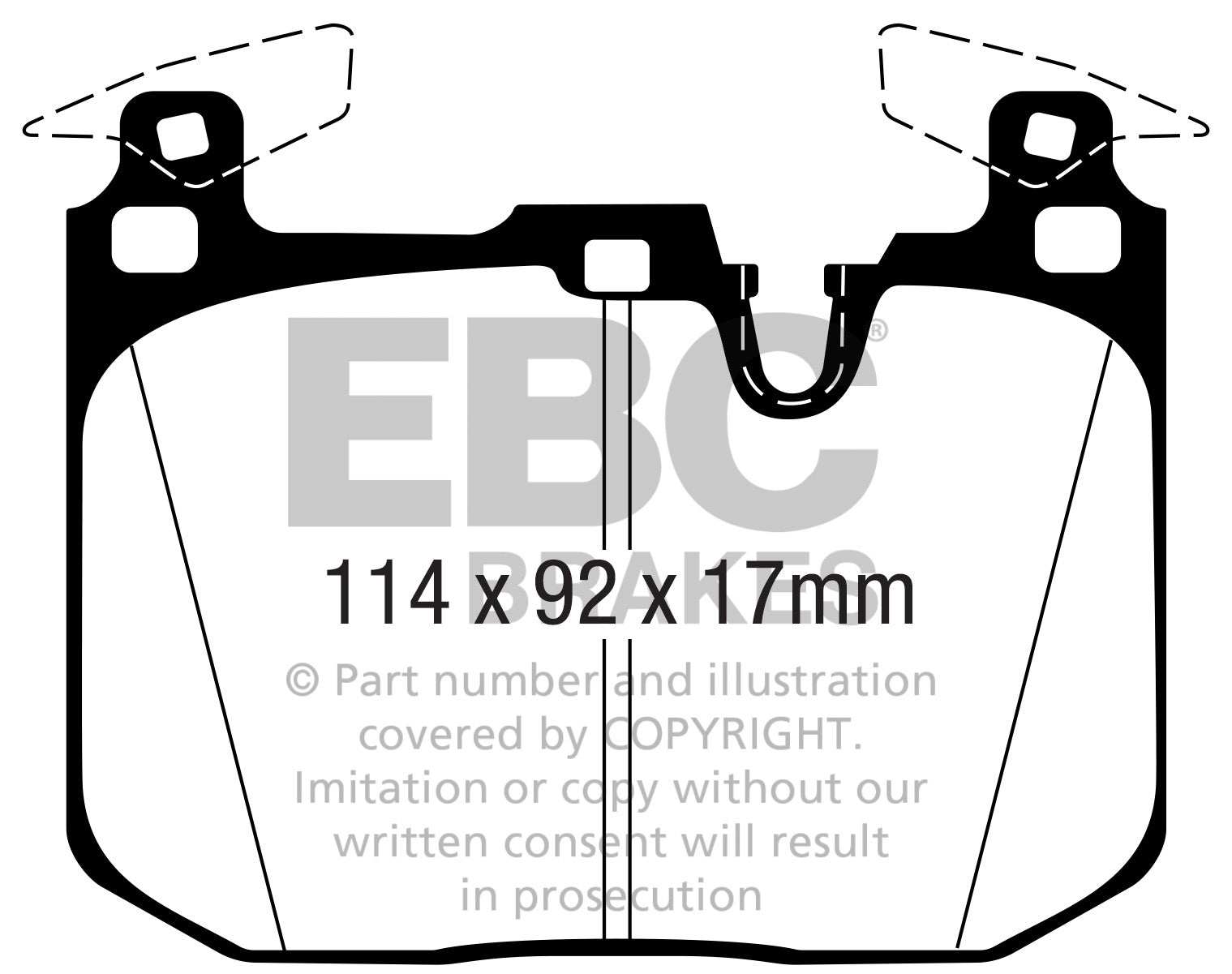 EBC Brakes Redstuff 3000 Series Sport Brake Pad Set DP32360C - Performance HQ - United Kingdom