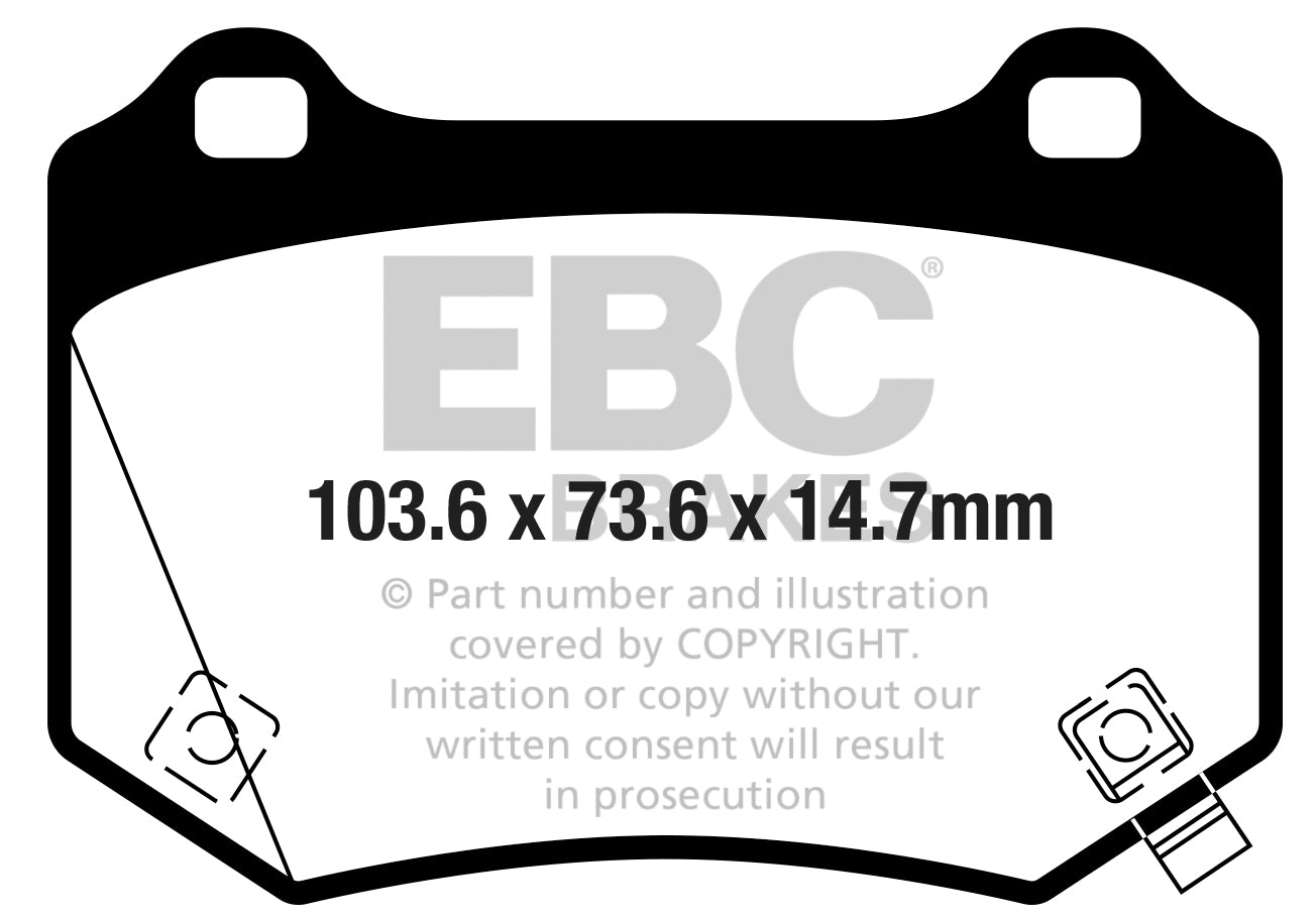 EBC Brakes Yellowstuff 4000 Series Street – DP42361R