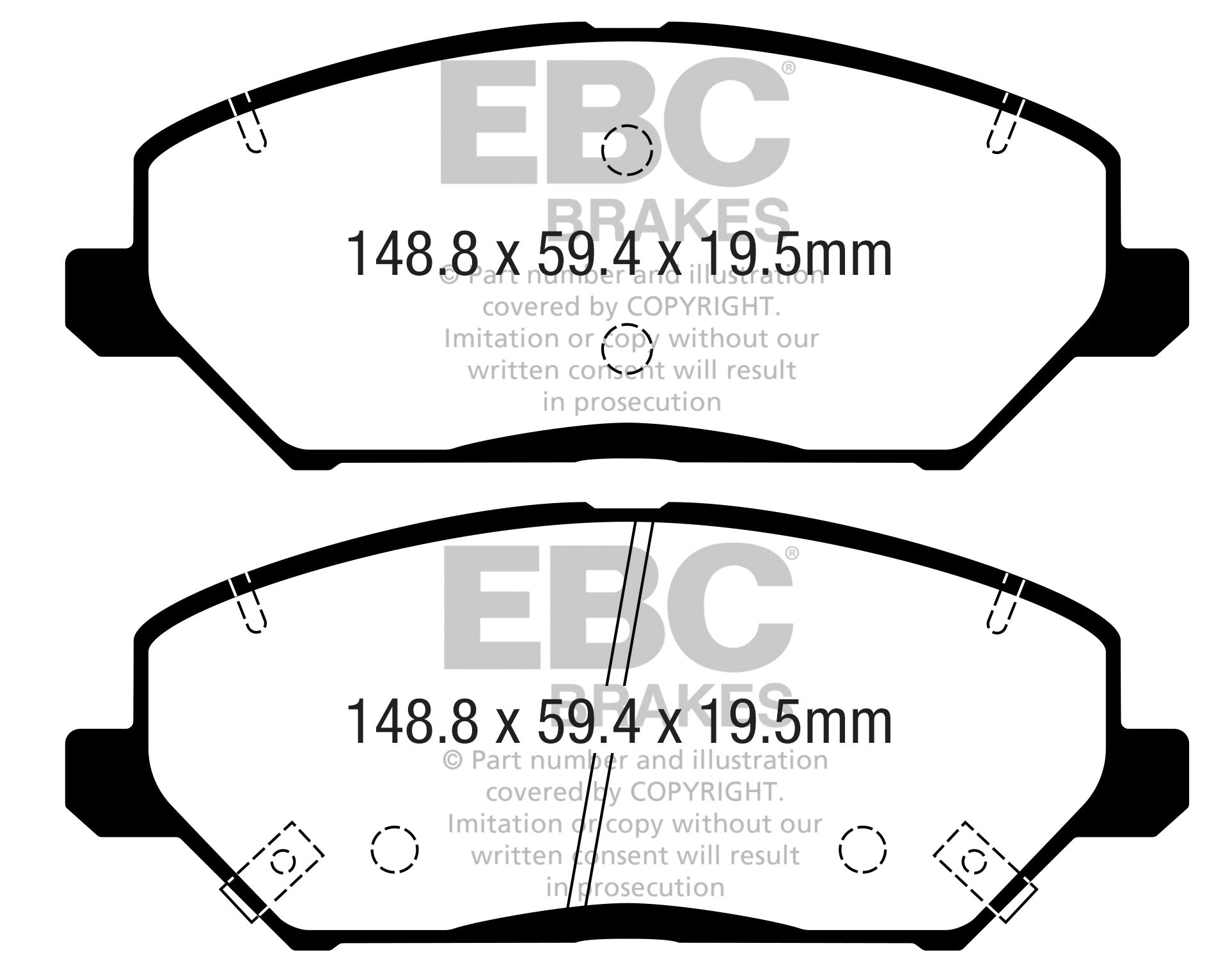 EBC Brakes Yellowstuff 4000 Series Street – DP42361R