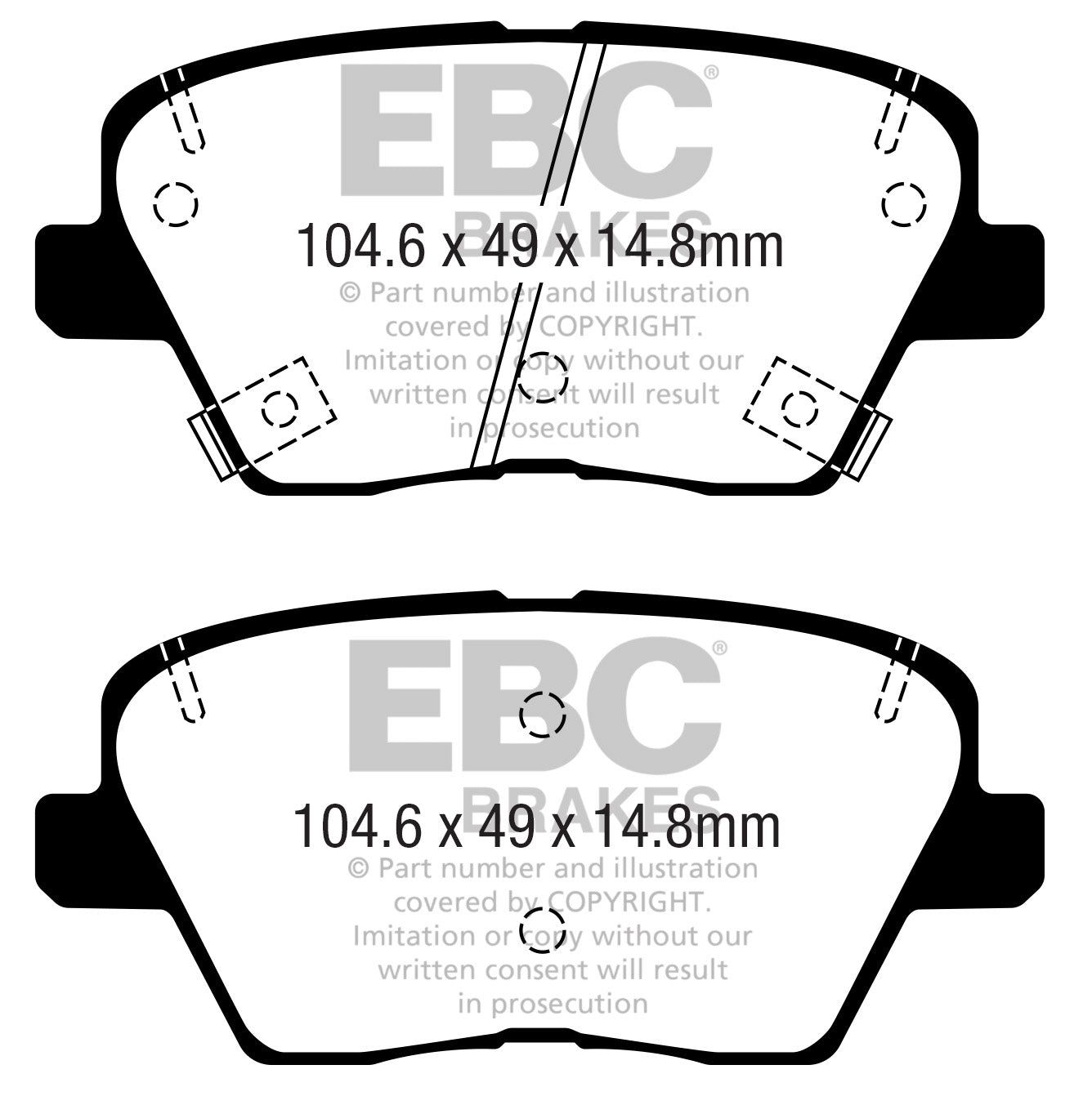 EBC Brakes Yellowstuff 4000 Series Street – DP42361R