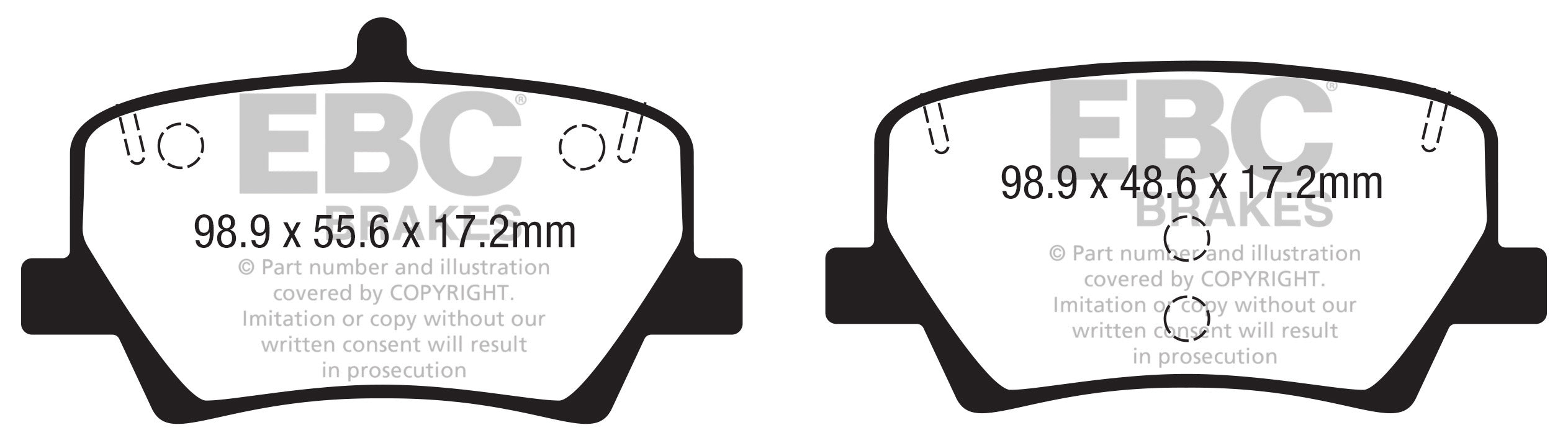 EBC Brakes Ultimax OE Replacement Brake Pad Set – DPX2366