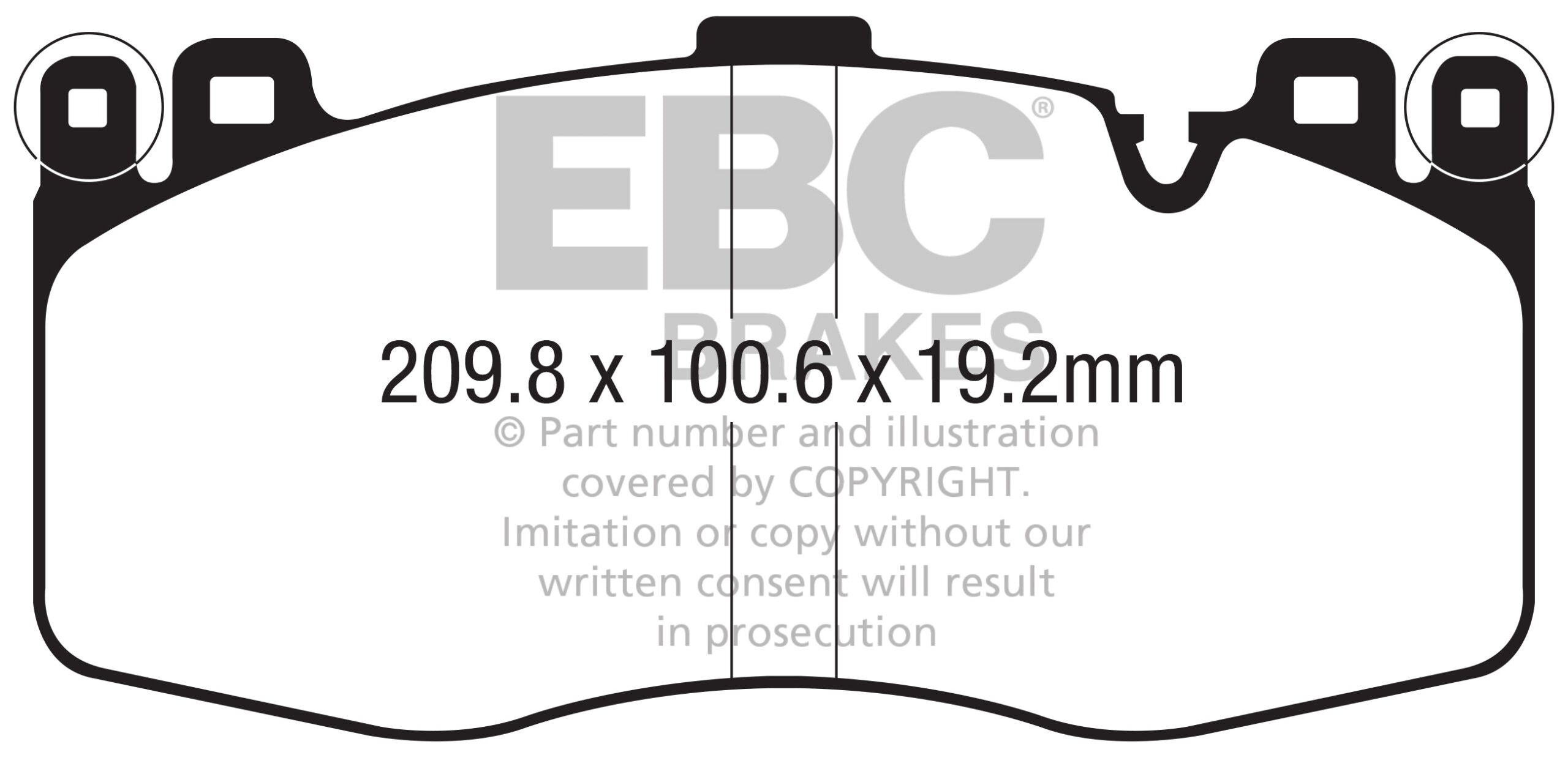 EBC Brakes Yellowstuff 4000 Series Street – DP42366R