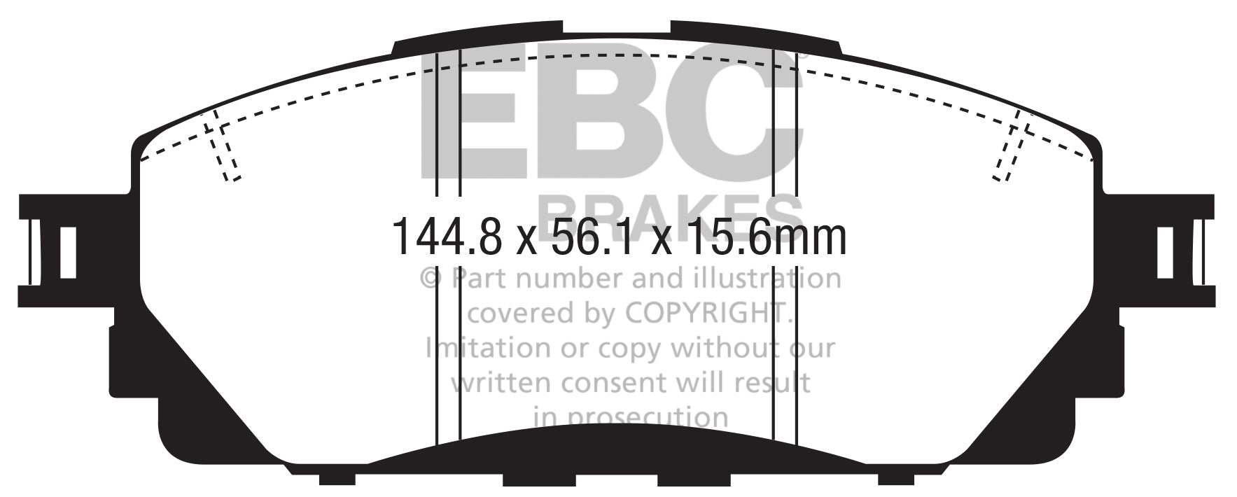 EBC Brakes Yellowstuff 4000 Series Street DP42373R - Performance HQ - United Kingdom