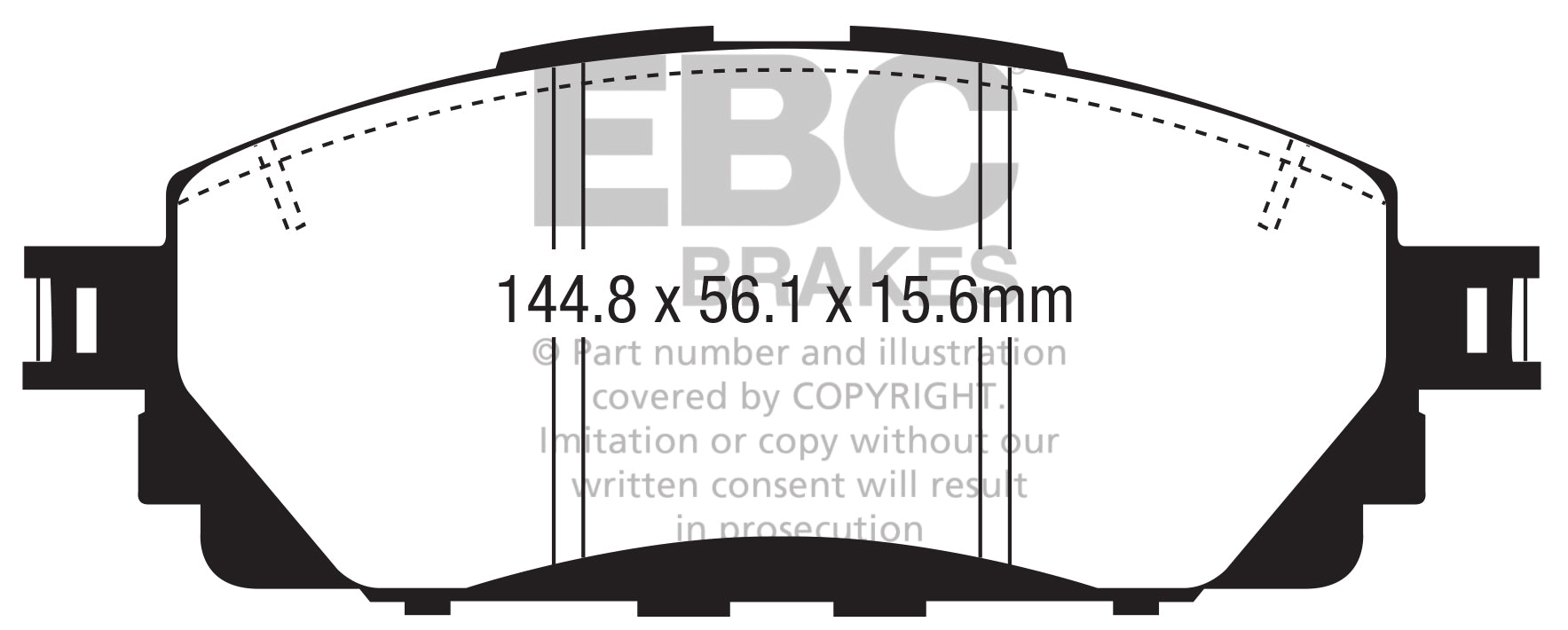 EBC Brakes Ultimax OE Replacement Brake Pad Set – DPX2373