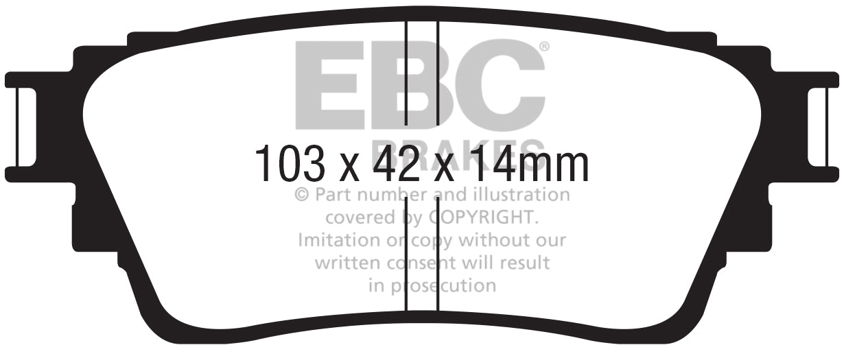 EBC Brakes Ultimax OE Replacement Brake Pad Set – DPX2376