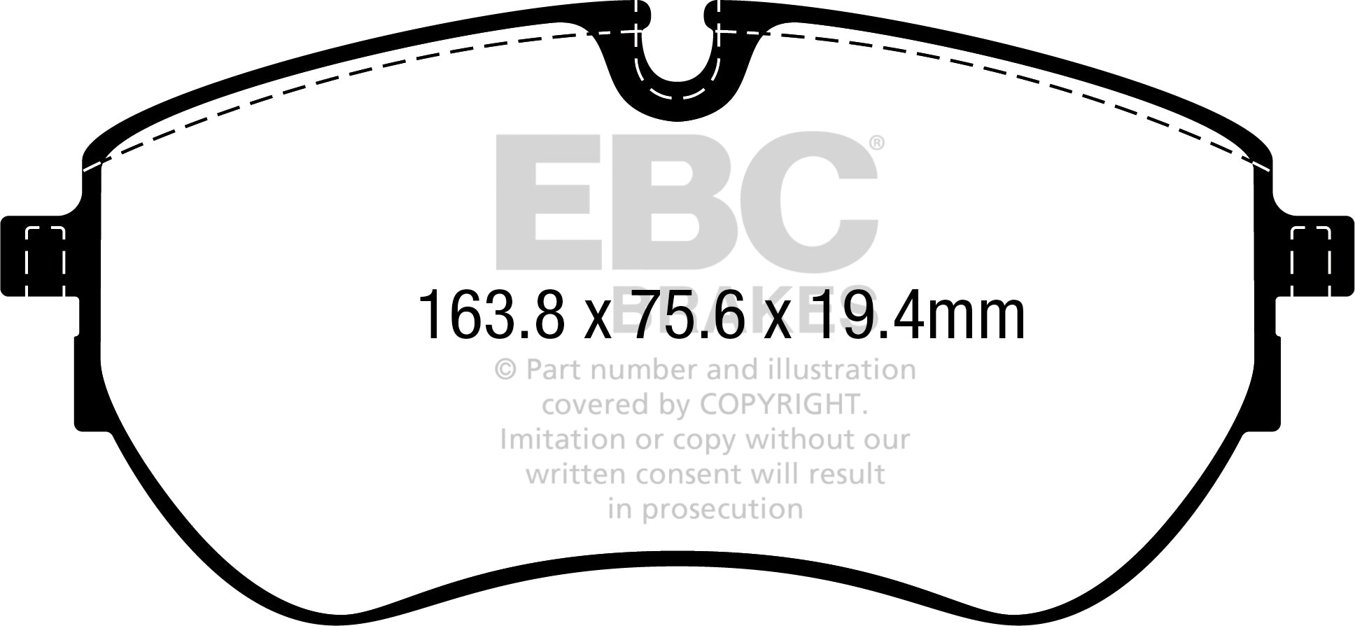 EBC Brakes Ultimax OE Replacement Brake Pad Set – DPX2377