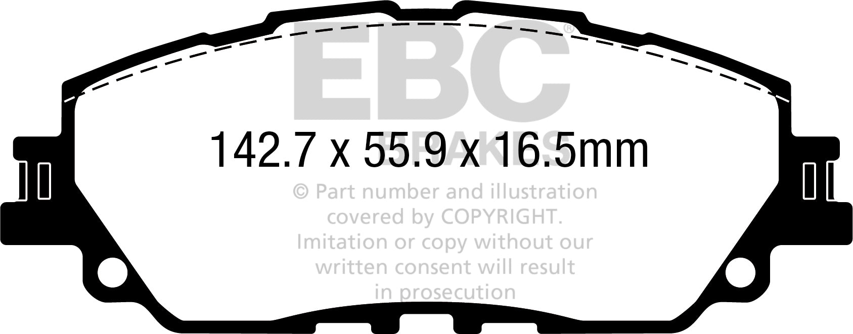EBC Brakes Ultimax OE Replacement Brake Pad Set – DPX2378