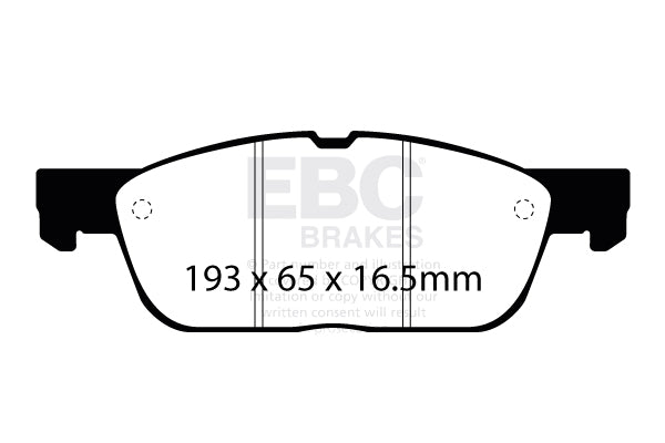 EBC Brakes Ultimax OE Replacement Brake Pad Set – DPX2383