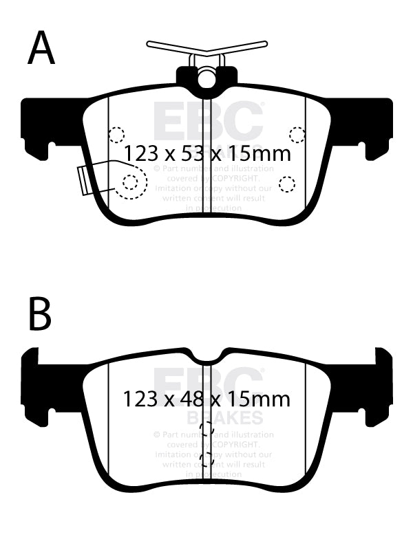EBC Brakes Ultimax OE Replacement Brake Pad Set – DPX2384