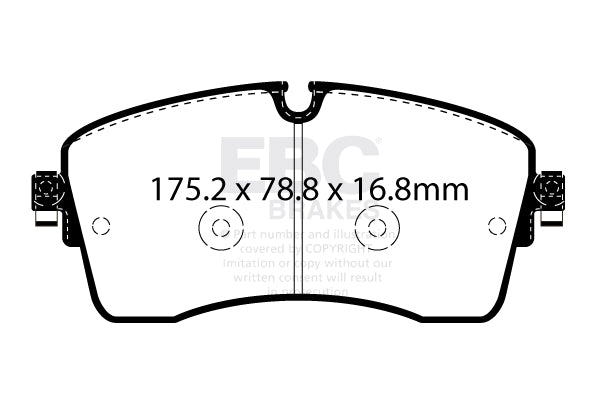 EBC Brakes Ultimax OE Replacement Brake Pad Set – DPX2385
