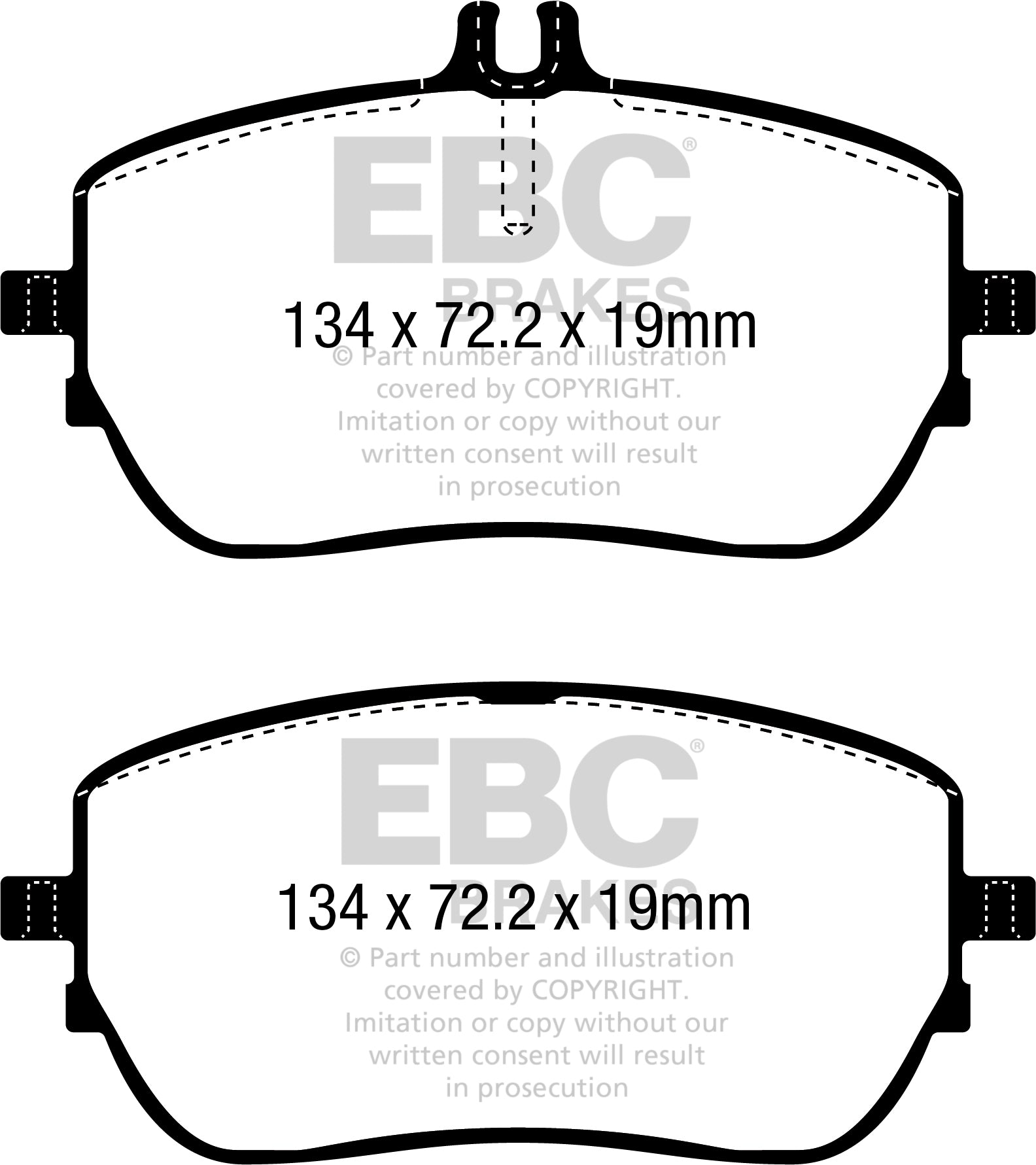 EBC Brakes Ultimax OE Replacement Brake Pad Set – DPX2388