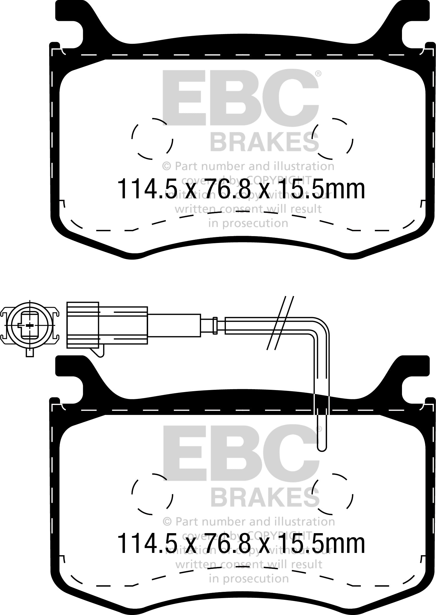EBC Brakes Ultimax OE Replacement Brake Pad Set – DPX2392