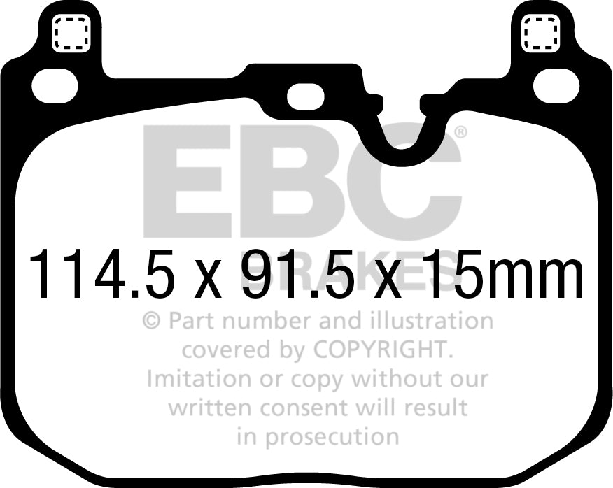 EBC Brakes Ultimax OE Replacement Brake Pad Set – DPX2393