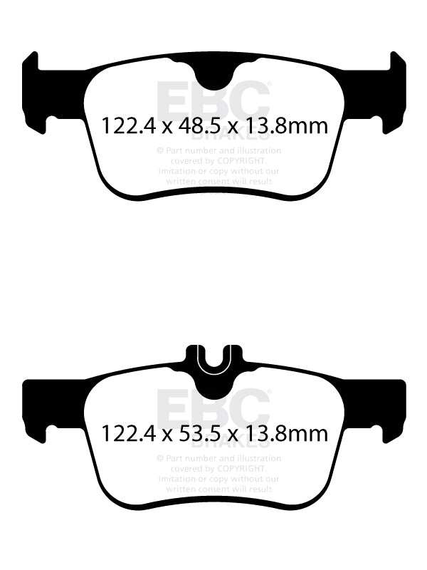 EBC Brakes Bundle Rear 305mm GD Discs with Yellowstuff Pads PD13KR684 - Performance HQ - United Kingdom