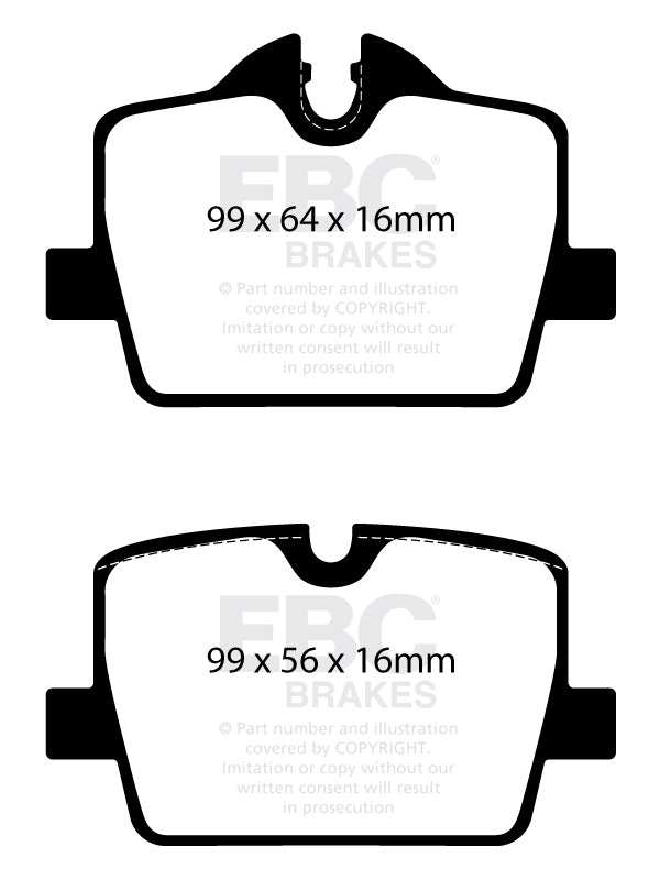 EBC Brakes Yellowstuff 4000 Series Street DP42405R - Performance HQ - United Kingdom