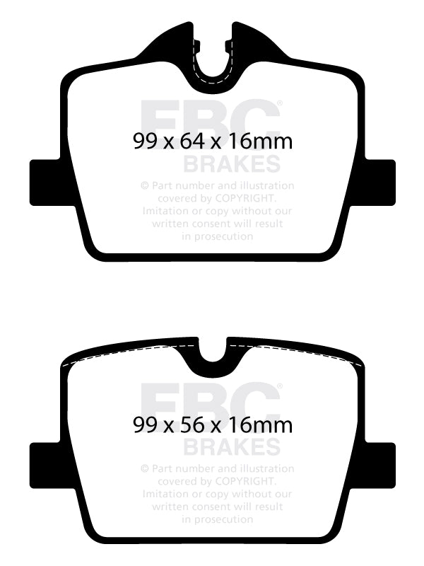 EBC Brakes Ultimax OE Replacement Brake Pad Set – DPX2405