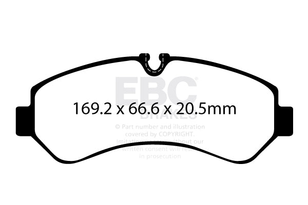 EBC Brakes Ultimax OE Replacement Brake Pad Set – DPX2406