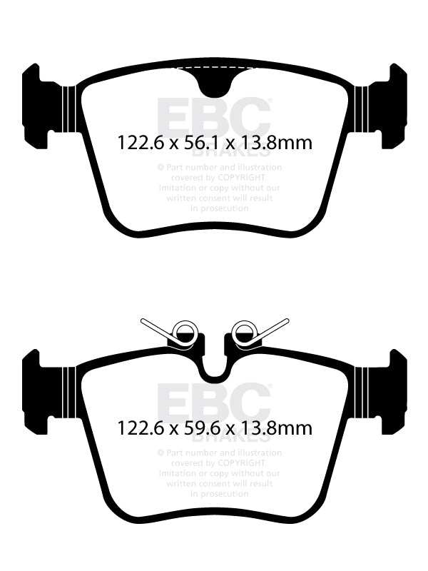 EBC Brakes Greenstuff 2000 Series Sport Brake Pad Set DP22411 - Performance HQ - United Kingdom
