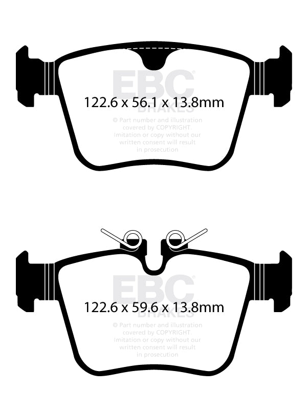 EBC Brakes Ultimax OE Replacement Brake Pad Set – DPX2409