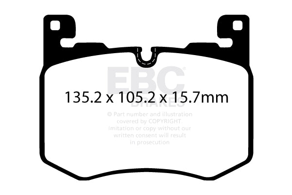 EBC Brakes Yellowstuff 4000 Series Street – DP42411R