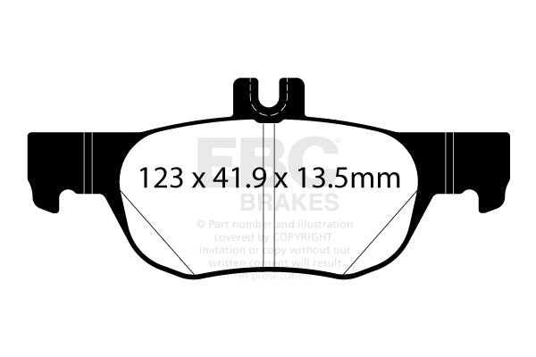 EBC Brakes Ultimax OE Replacement Brake Pad Set – DPX2413