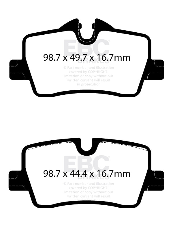 EBC Brakes Ultimax OE Replacement Brake Pad Set – DPX2414