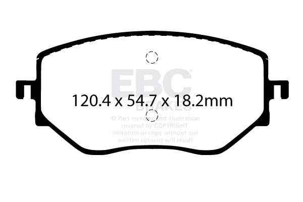 EBC Brakes Ultimax OE Replacement Brake Pad Set – DPX2422