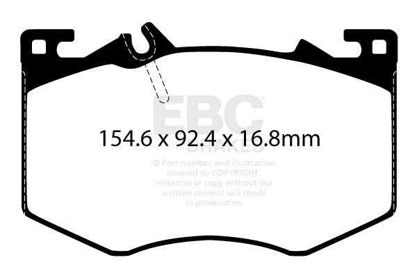 EBC Brakes Yellowstuff 4000 Series Street – DP42423R