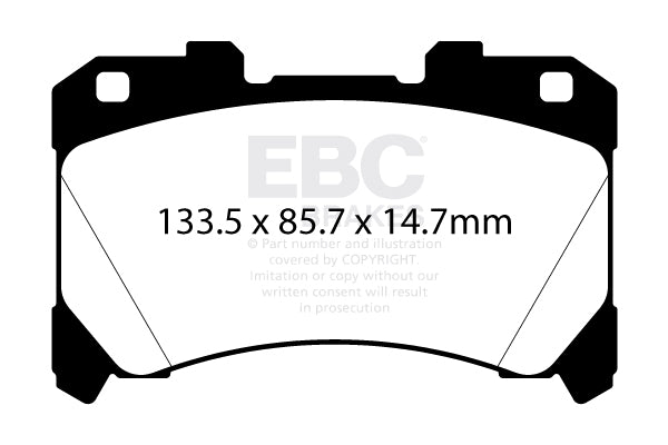 EBC Brakes Ultimax OE Replacement Brake Pad Set – DP817