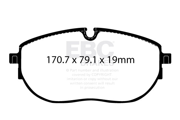 EBC Brakes Ultimax OE Replacement Brake Pad Set – DPX2434