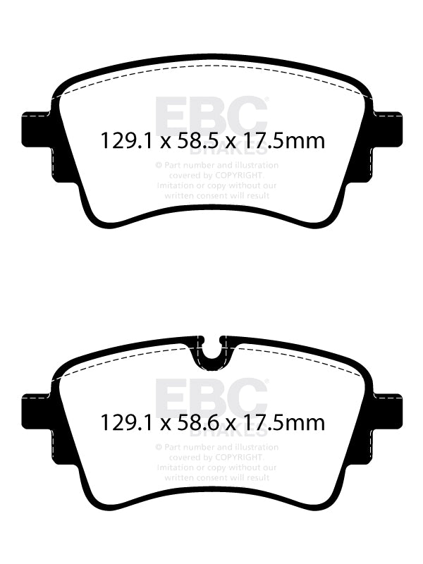 EBC Brakes Ultimax OE Replacement Brake Pad Set – DPX2435