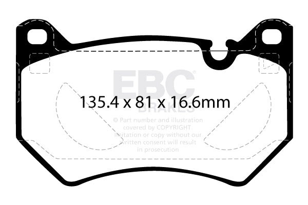 EBC Brakes Ultimax OE Replacement Brake Pad Set – DPX2436