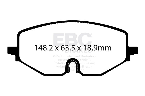 EBC Brakes Ultimax OE Replacement Brake Pad Set – DPX2439