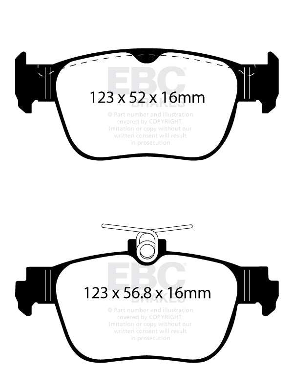 EBC Brakes Yellowstuff 4000 Series Street DP42440R - Performance HQ - United Kingdom