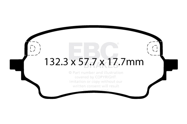 EBC Brakes Ultimax OE Replacement Brake Pad Set – DPX2441