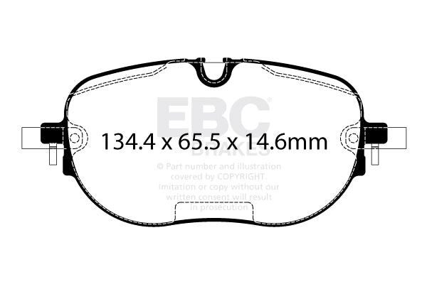 EBC Brakes Ultimax OE Replacement Brake Pad Set – DPX2446