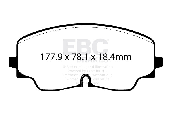 EBC Brakes Yellowstuff 4000 Series Street – DP42448R