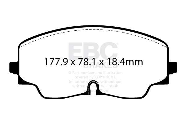 EBC Brakes Redstuff 3000 Series Sport Brake Pad Set DP32448C - Performance HQ - United Kingdom