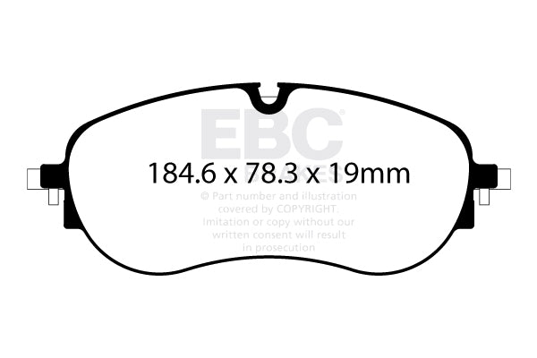 EBC Brakes Ultimax OE Replacement Brake Pad Set – DPX2452