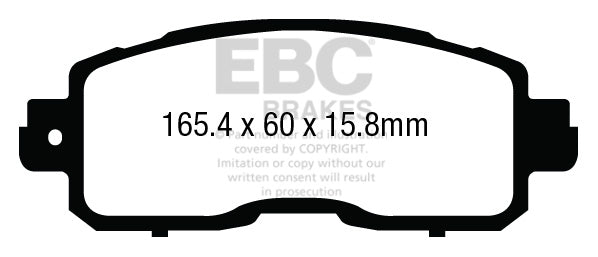 EBC Brakes Ultimax OE Replacement Brake Pad Set – DPX3011