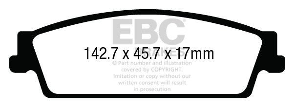 EBC Brakes Yellowstuff 4000 Series Street – DP43014R