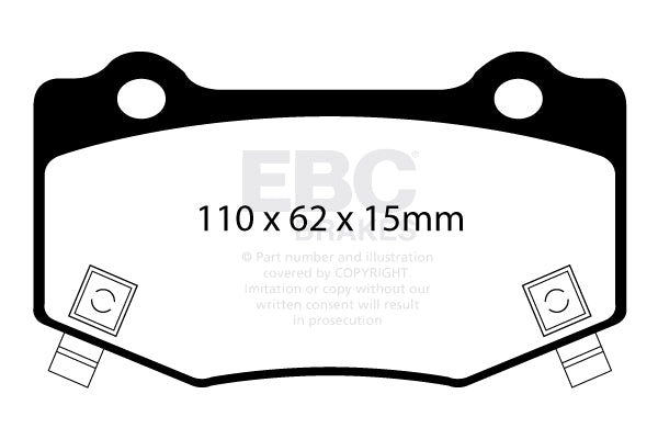 EBC Brakes Ultimax OE Replacement Brake Pad Set – DP817