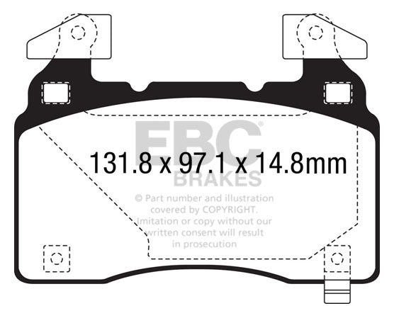 EBC Brakes Yellowstuff 4000 Series Street – DP43028R