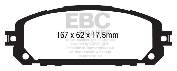 EBC Brakes Yellowstuff 4000 Series Street – DP43028R